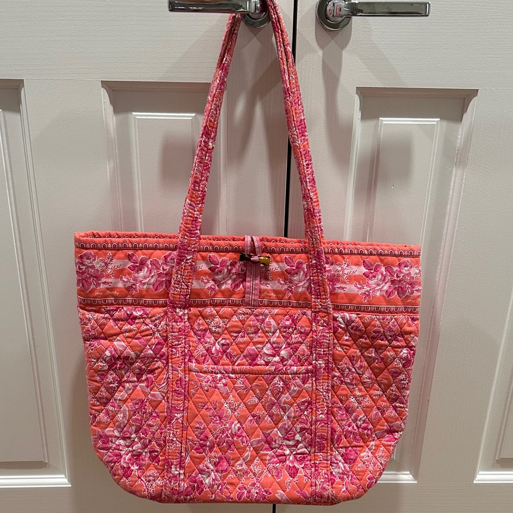 Vera Bradley Pink and Orange Floral Tote